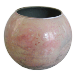 Vase boule en verre laqu jean - nol bouillet