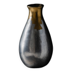 Vase en bronze et fonte d aluminium, philippe jean, 1970s