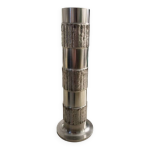 Vase brutaliste inox 1970 design