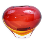 Vase c?ur en verre de murano