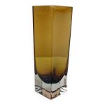 Vase carr en verre