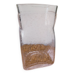 Vase carr en verre bull