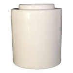 Vase en cramique blanc design gabbianelli fabriqu en italie 1960 - 70