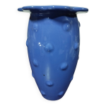Vase cramique bleu