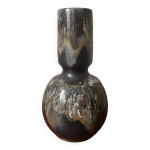 Vase en cramique design annes 50 gris bleut signature jean - marie maure fabrication artisanale
