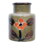 Vase cramique fleuri , vase dcoratif, pot  fleurs, collection, dcoration intrieur