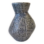 Vase cramique gris annes 50