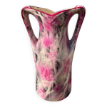 Vase c�ramique rose art d�co