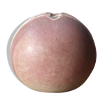 Vase en c�ramique rose p�le ann�es 70