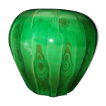 Vase cramique vert  effet de moire vers 1930