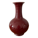 Vase chinois sang de b?uf ancien 33cm