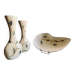 Vases et coupe en c�ramique, 1960 - 70