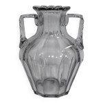 Vase en cristal avec anses baccarat xixe pans coups