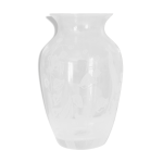 Vase cristal d arque grav fleurs france