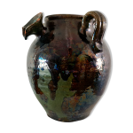 Vase cruche terre cuite maille 1900