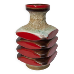 Vase par curry zalloni pour steuler keramik 1960 , h 40 cm