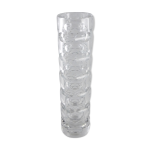 Vase cylindrique facett en cristal des annes 60 / 70