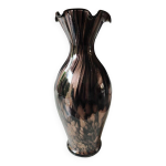 Vase design corolle en verre d art soufflé de murano / designer v. nason. années 70. haut 25 cm Vase design corolle en verre d art soufflé de murano / designer v. nason. années 70. haut 25 cm
