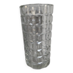 Vase  facettes cleo verre d'italie vintage