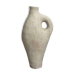 Vase femme sculpture en terre cuite brut minimaliste buste corps blanc Vase femme sculpture en terre cuite brut minimaliste buste corps blanc