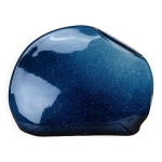 Vase forme libre cramique bleu
