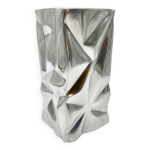 Vase « froissé » / fonte d aluminium 1970s Vase « froissé » / fonte d aluminium 1970s