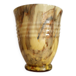 Vases en glaçure opaline art déco, verreries de scailmont henri heemskerk belgique Vases en glaçure opaline art déco, verreries de scailmont henri heemskerk belgique