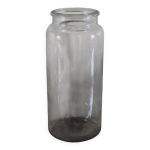 Vase grand flacon ancien verre transparent