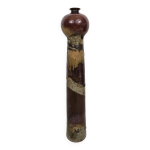 Vase en grs maill par annie maume france, annes 1970