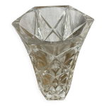 Vase hexagonal cisel cristal d arques
