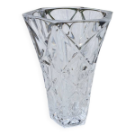 Vase hexagonal en cristal d arques