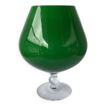 Vase italien sur tige de piédestal en verre opalin - taille xxl Vase italien sur tige de piédestal en verre opalin - taille xxl