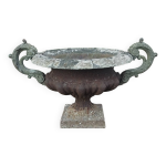 Vase jardinière medicis en fonte ancien Vase jardinière medicis en fonte ancien