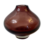 Vase mauve aimo okkolin pour riihimen lasi oy