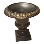 Vase de mdicis de 30 cm en fonte xixe patine dore