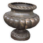 Vase médicis à godrons en fonte par alfred corneau à charleville xixème Vase médicis à godrons en fonte par alfred corneau à charleville xixème