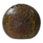 Vase mural bouquetire en grs sign jb