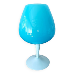 Vase opaline bleue