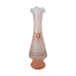 Vase opaline et came