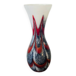 Vase en opaline de murano popart 70 s Vase en opaline de murano popart 70 s