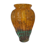 Vase en pte de verre art - deco lorrain daum