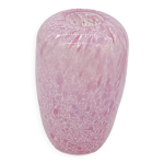 Vase en pte de verre, la rochere, vintage , verrerie, rose,