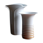 Vase en porcelaine blanc et or des années 60 / schumann arzberg bavaria Vase en porcelaine blanc et or des années 60 / schumann arzberg bavaria