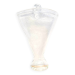 Vase porte bouquet mural en verre souffl