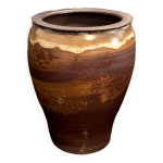 Vase pot 14cm en terre cuite fait maint de vallauris poterie vintage ancien Vase pot 14cm en terre cuite fait maint de vallauris poterie vintage ancien