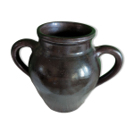 Vase en poterie de nehou sign hamel