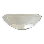 Vase rcipient photophore verre pais martel design demi lune