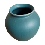 Vase rond en cramique vert amande