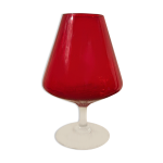 Vase rouge vintage italy 1970