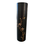 Vase rouleau �cole de takaoka sign� vers 1900